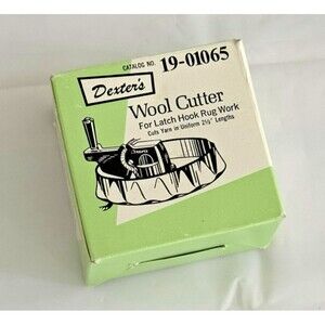 Dexter's Wool Cutter 19-01065 Latch Hook Rug Cuts Yarn to 2.5" Complete with Box